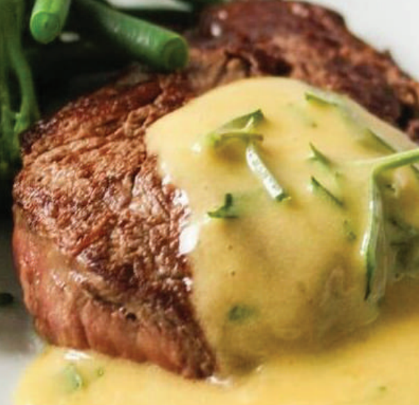 Beef Steak with White Sauce