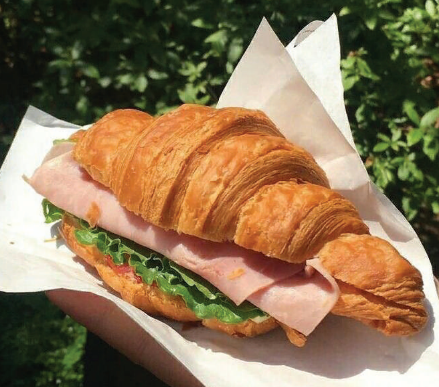 Croissant with Hot Drink