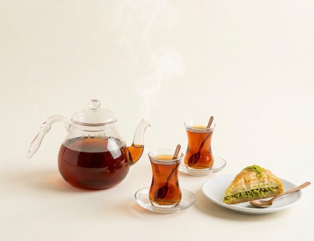 Tea Pot with Sweets
