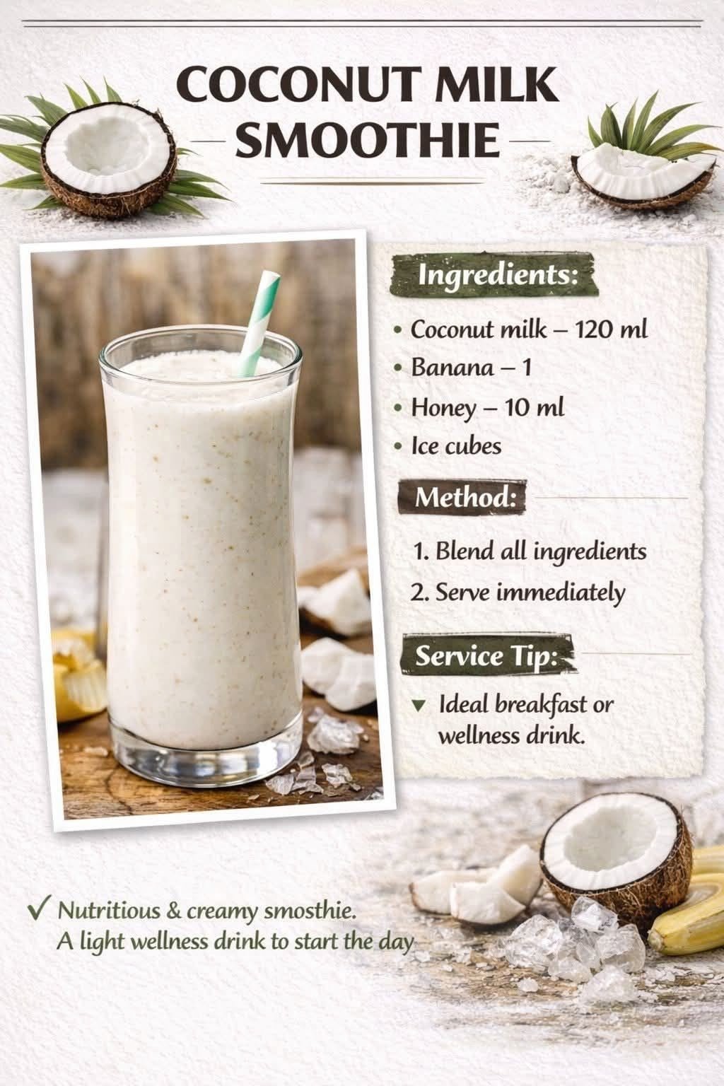 Coconut Milk Smoothie
