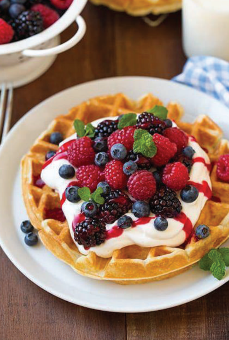 Waffle with Fruit